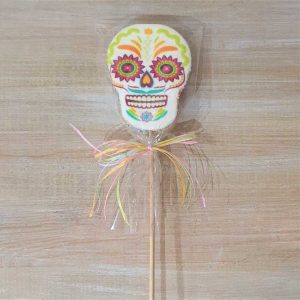 Skull Marshmallow Lollipop